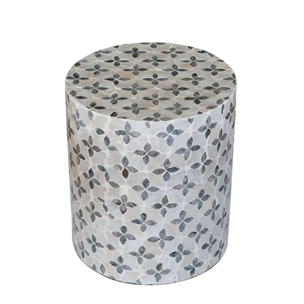 EV-85951 - Venetian Capiz Drum Side Table