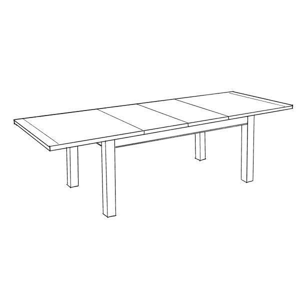 Bellagio extension dining table
