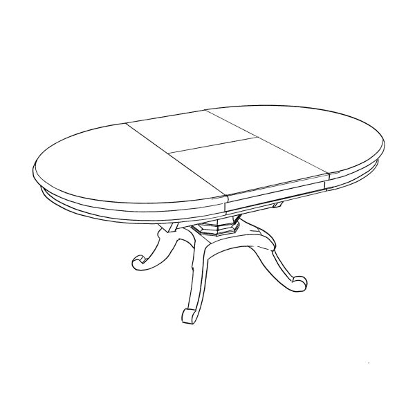 Chateau extension dining table