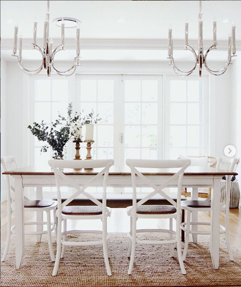 Hamptons Dining Table Cafe Chairs